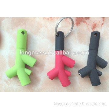 OEM branch shape headphone music 3 way splitter
